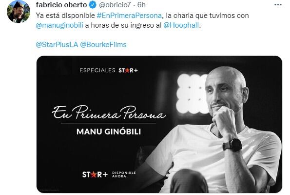 Emanuel Ginóbili en el Salón de la Fama. La emoción de su "compadre" Fabricio Oberto.