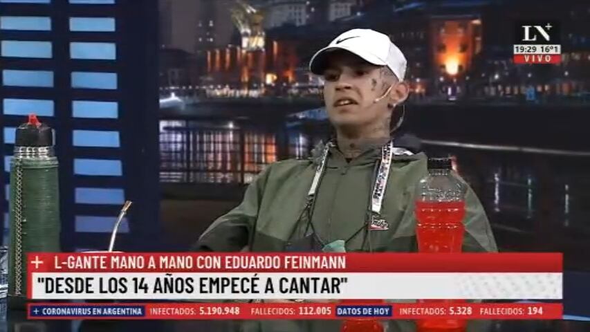 L-Gante mano a mano con Feimann.