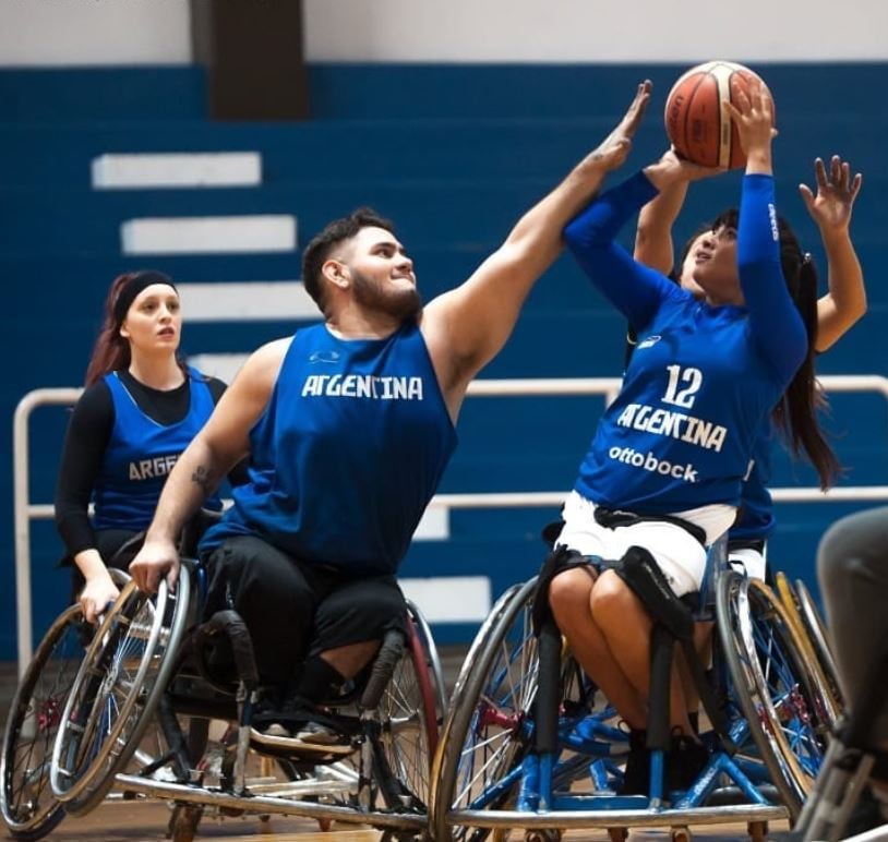 Brian Bordón, basquetbolista en silla de ruedas.