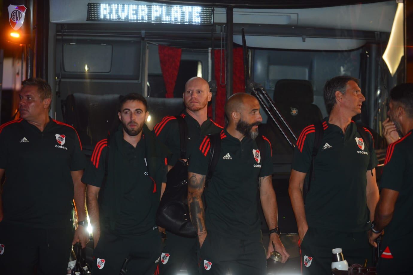 Hinchada de River en la previa del partido River - Belgrano