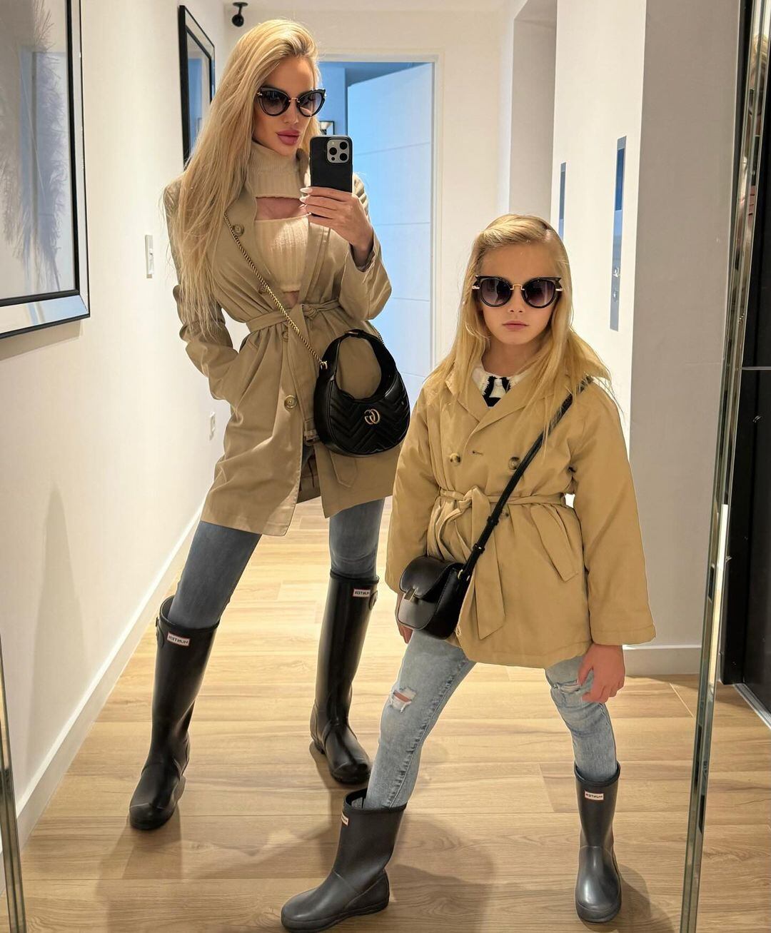 ¡Deslumbraron en Instagram! El match invernal de Luciana Salazar y su hija Matilda