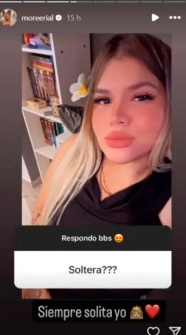 Morena Rial confirmó en Instagram que se separó de Matías Olgas. (Foto: captura de pantalla)