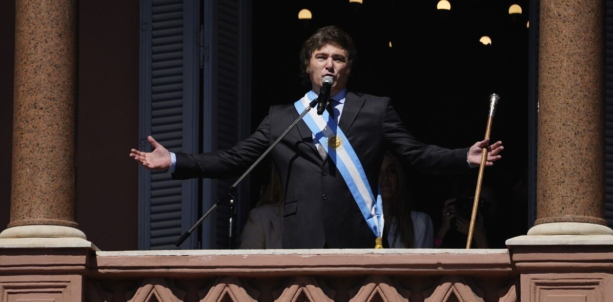 Javier Milei en la Casa Rosada - Foto Clarín