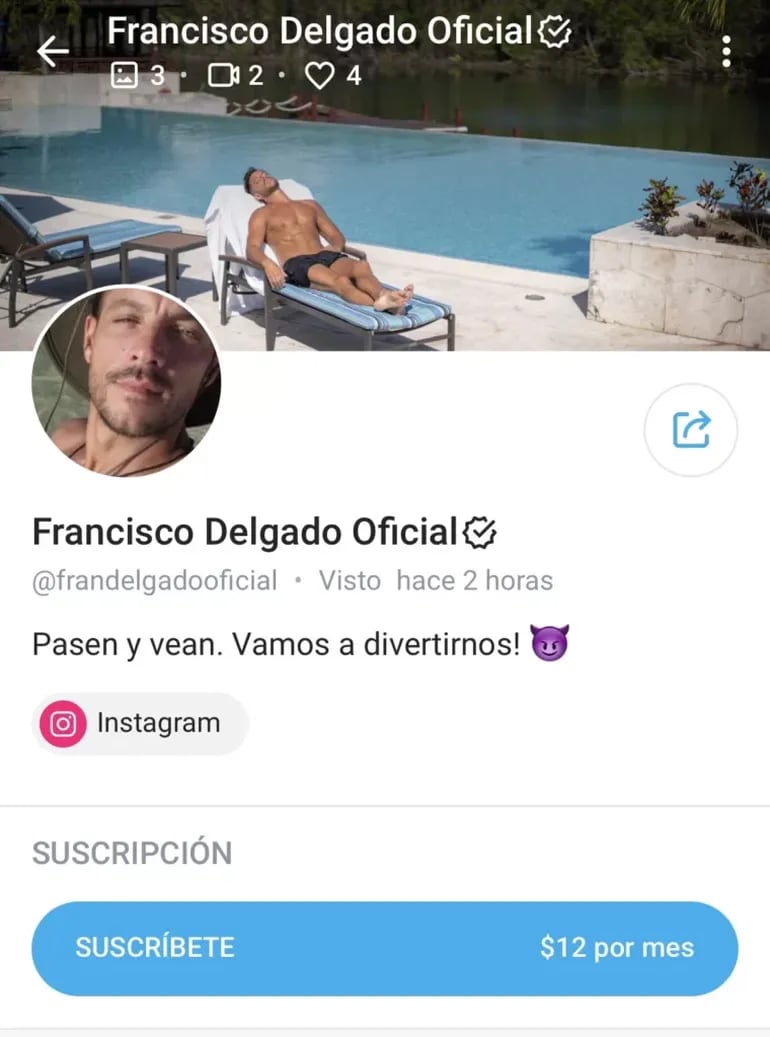 La cuenta de Francisco Delgado, el ganador del Gran Hermano 2015.