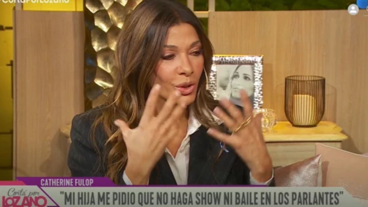 Catherine Fulop, mamá de Oriana Satini, en "Cortá por Lozano".