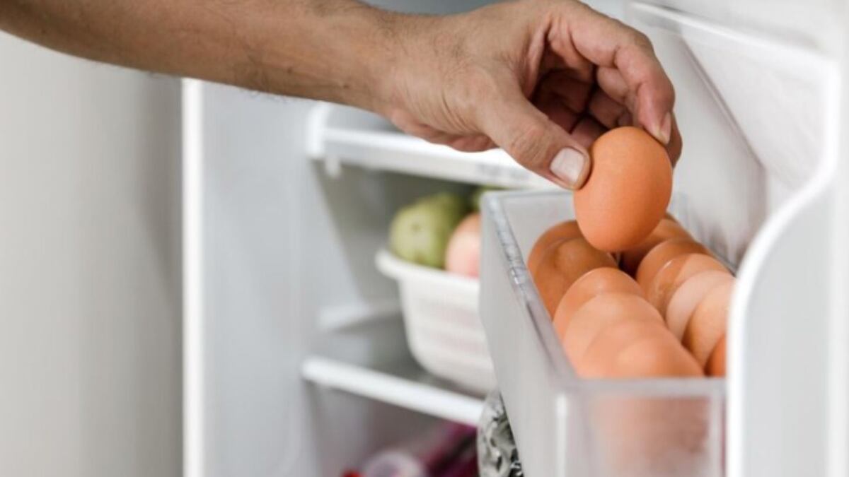 Por qué NO hay que guardar los huevos en la puerta de la heladera, según los expertos