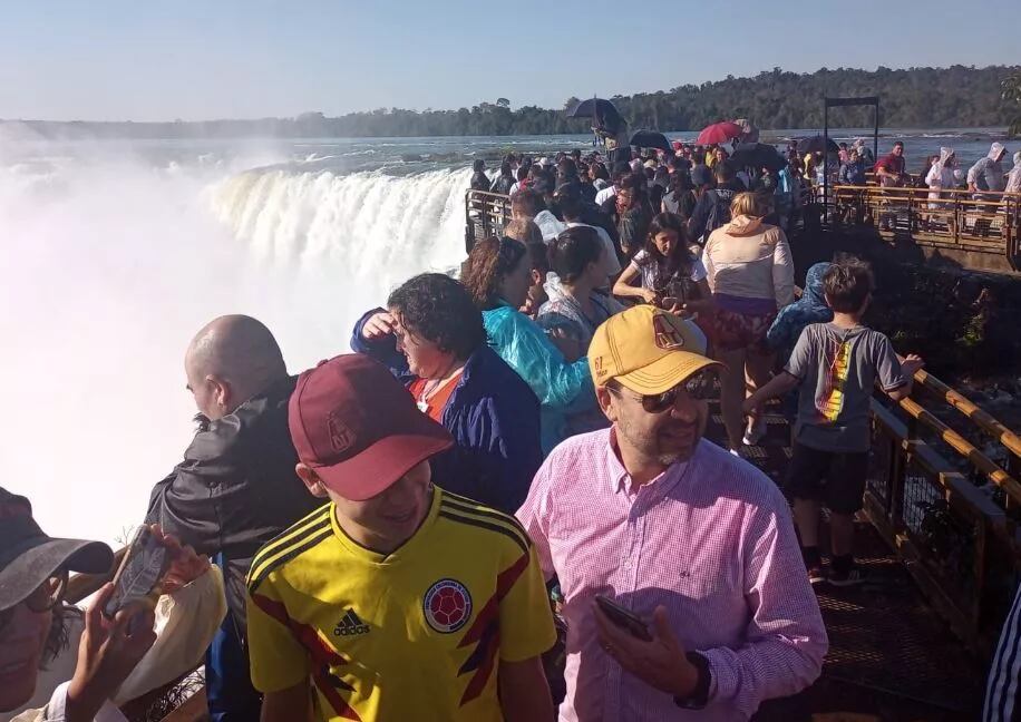 En la primera quincena de julio casi 70mil personas visitaron las Cataratas