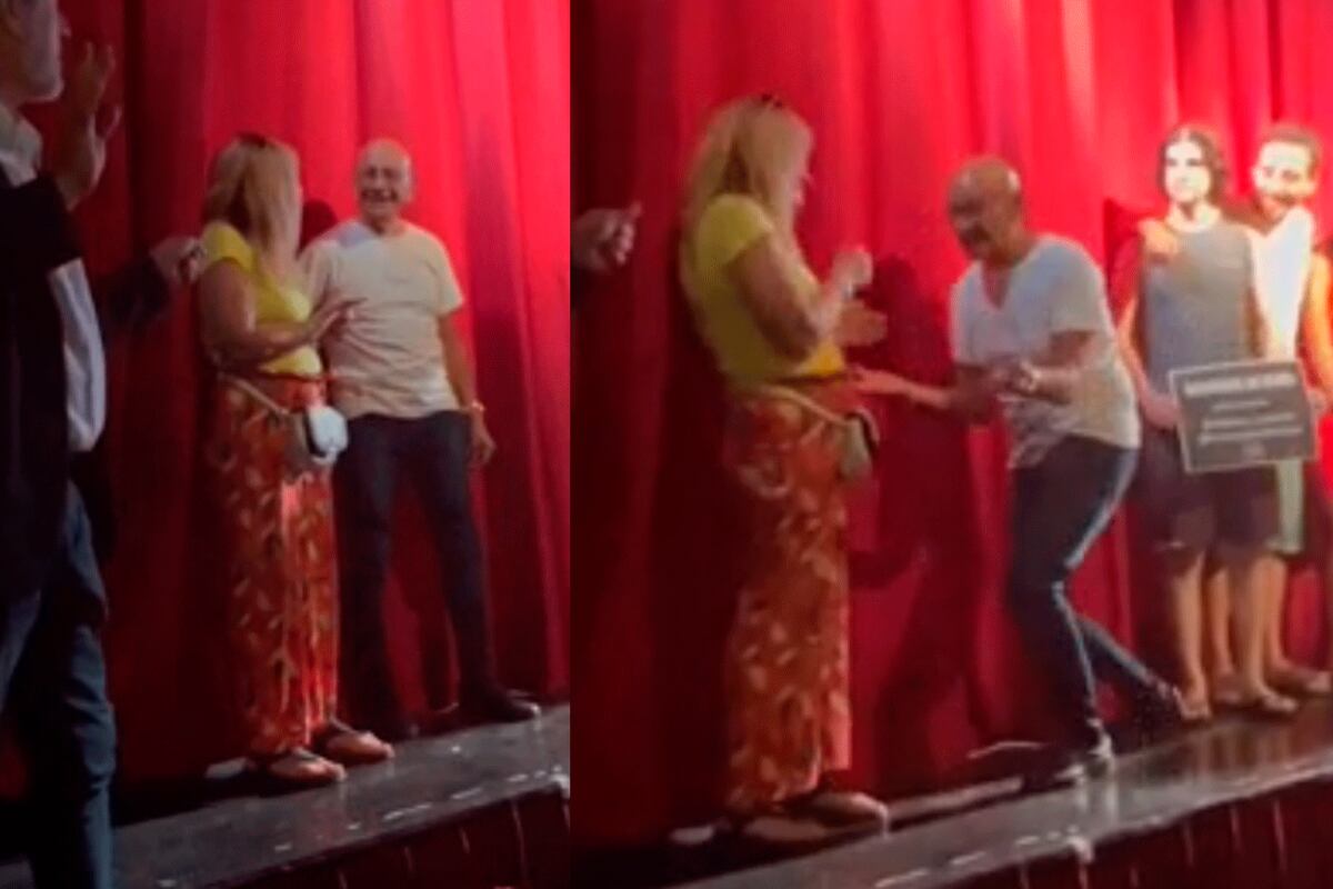 Amor en Carlos Paz: un jubilado le pidió matrimonio a su novia en plena función teatral