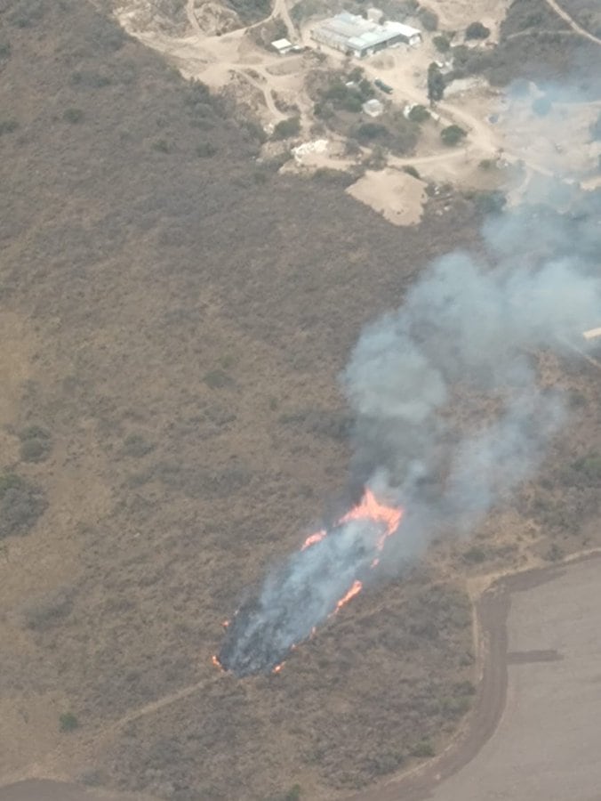 incendio próximo a la CONAE.