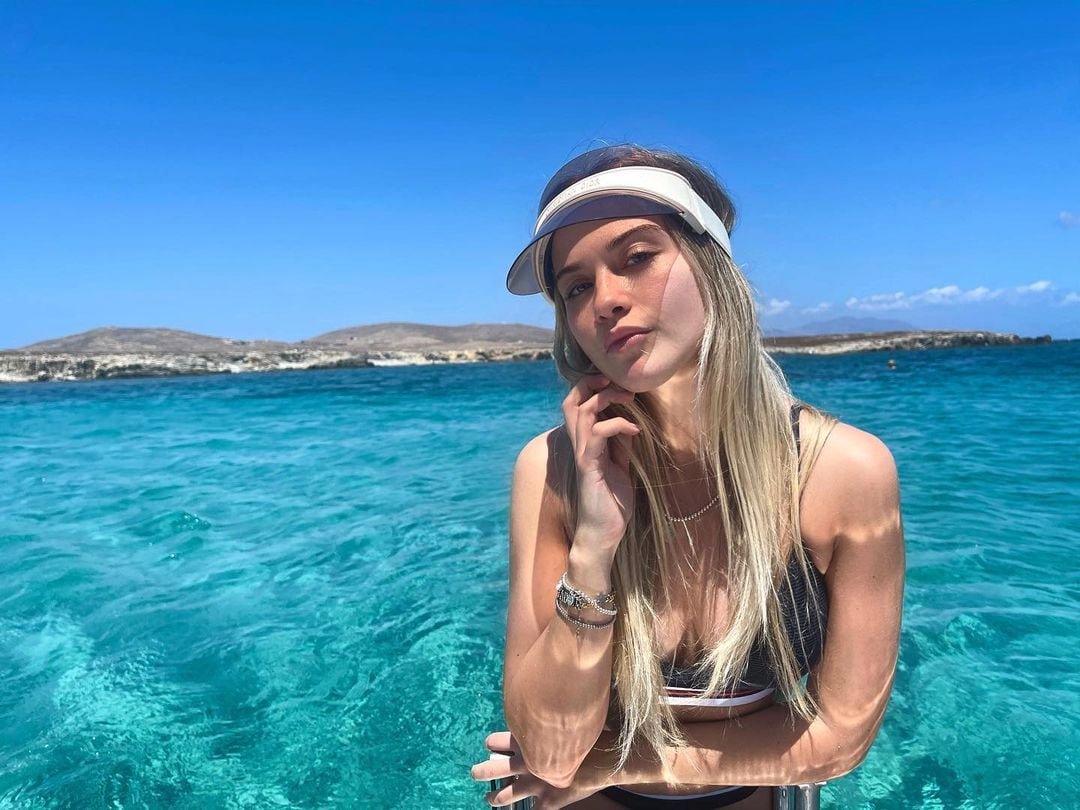 Sofía Calzetti compartió una postal desde Mykonos.