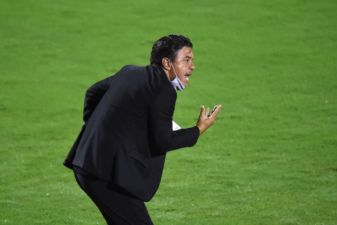 Marcelo Gallardo sueña con otra final en la Copa Libertadores. (AP)