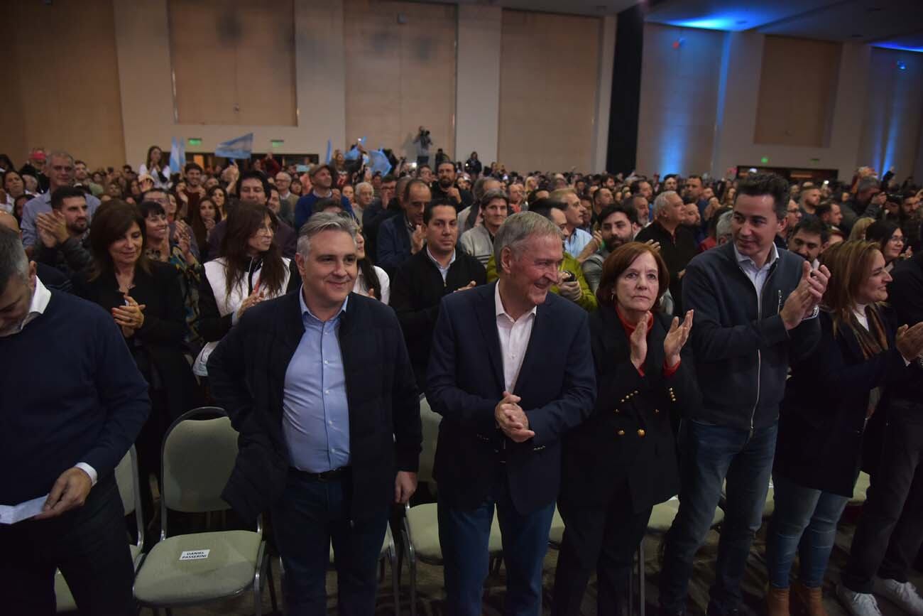 Cierre de campaña de Daniel Passerini en el hotel Quórum. (Facundo Luque / La Voz)