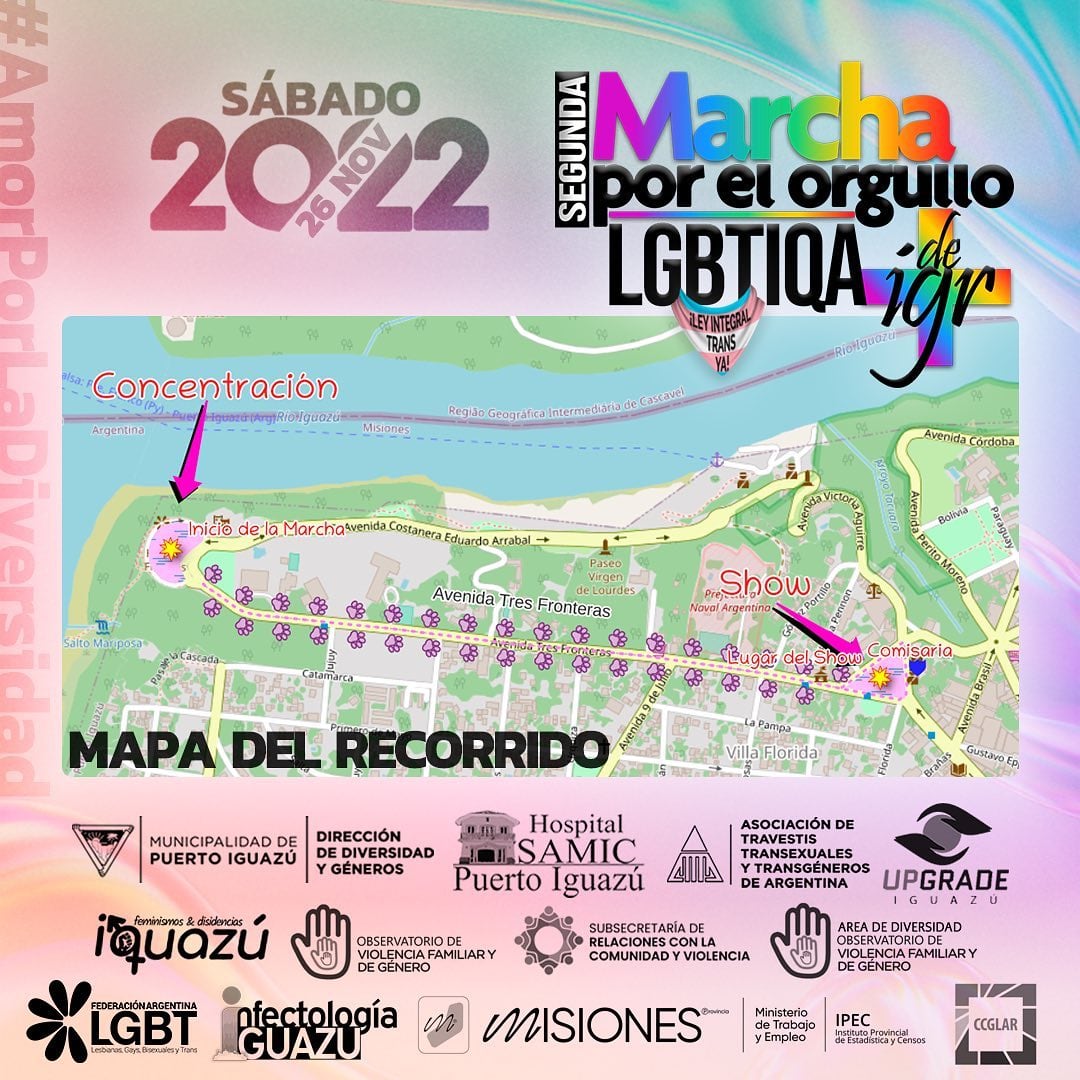 Puerto Iguazú tendrá su Marcha del Orgullo.