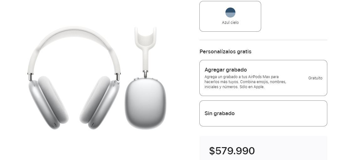 Esto es lo que valen unos AirPods Max en Chile.