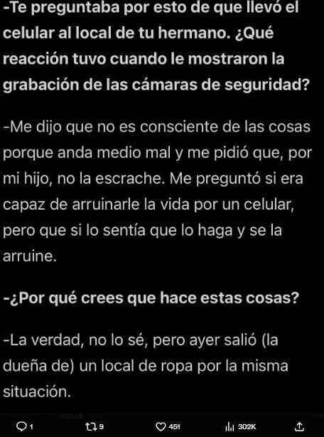 El crudo relato de Facundo Ambrosioni sobre el robo cometido de More Rial.