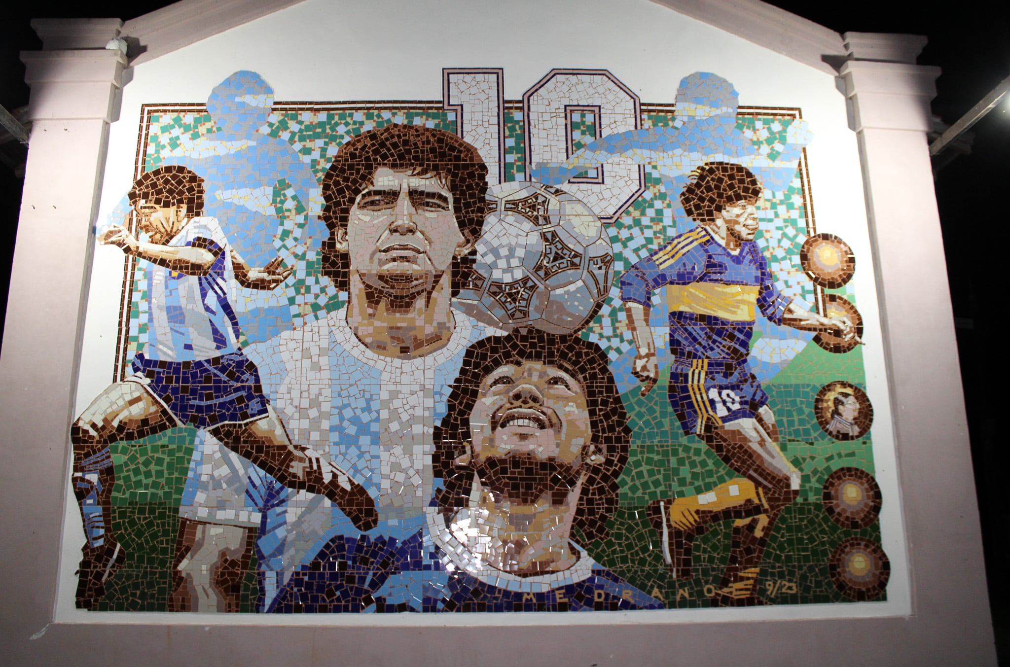 El Mural más grande de Maradona, estará en un pequeño pueblo entrerriano