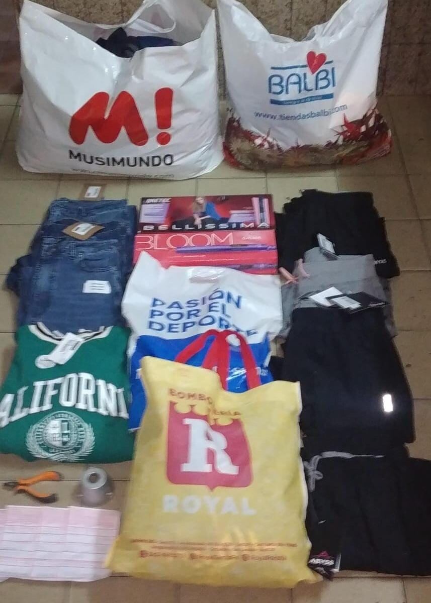 La ropa que robaron las mecheras