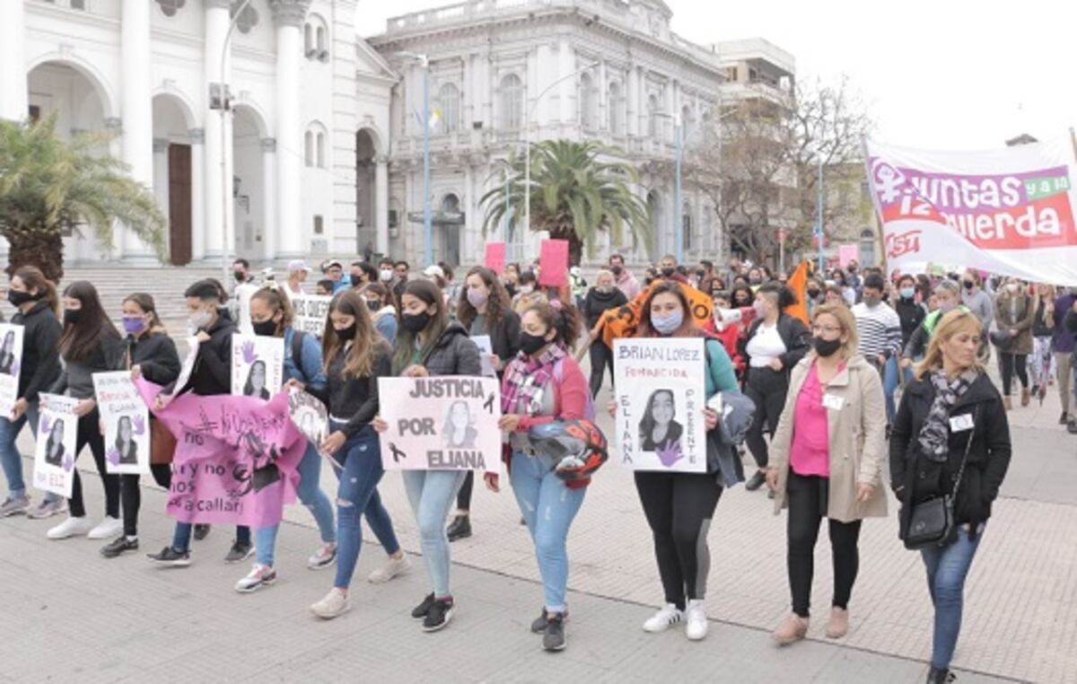 Marcharon en Paraná por el femicidio de Eliana Ledesma