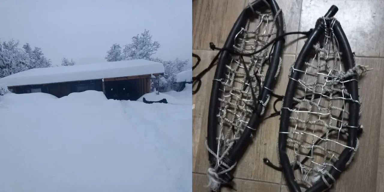 Quedó aislado, fabricó unas raquetas y caminó 6 horas en la nieve para pedir ayuda.