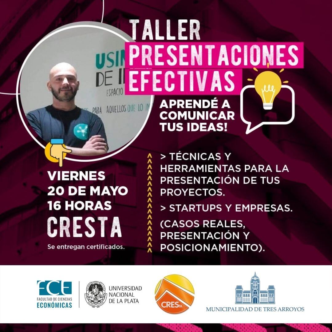 CRESTA invita al “Taller de Presentaciones Efectivas”