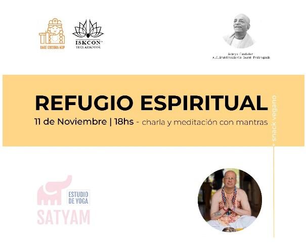 Hare Krishna Tres Arroyos y Satyam Yoga organizan la charla titulada “Refugio Espiritual”