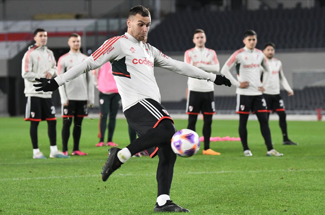 González Pirez recibió el alta y está a disposición de Demichelis. (@RiverPlate / archivo)