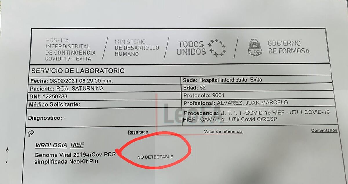 El gobierno de Gildo Insfrán miente sobre los fallecimientos con COVID 19 en la provincia