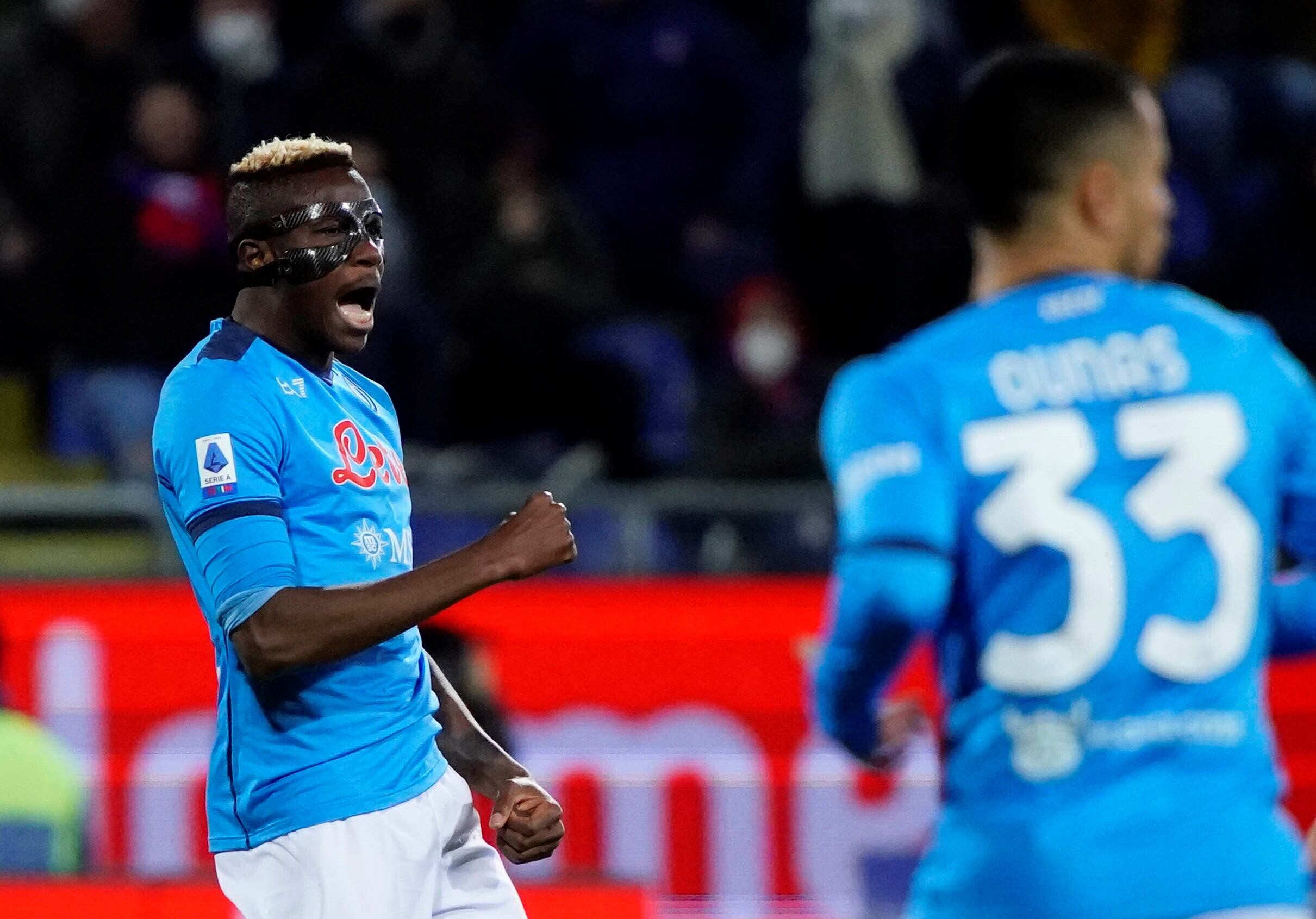 Osimhen, autor del gol de Napoli que le dio el título. Foto: AP.