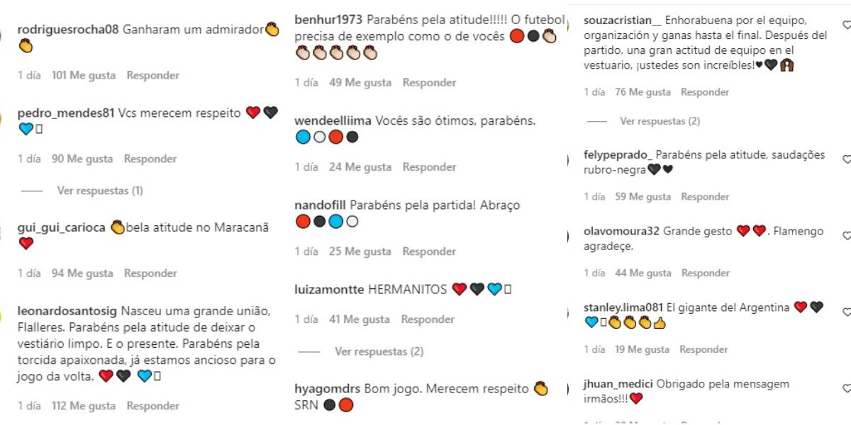 Las redes de la "T" se llenar de mensajes de hinchas de Flamengo.