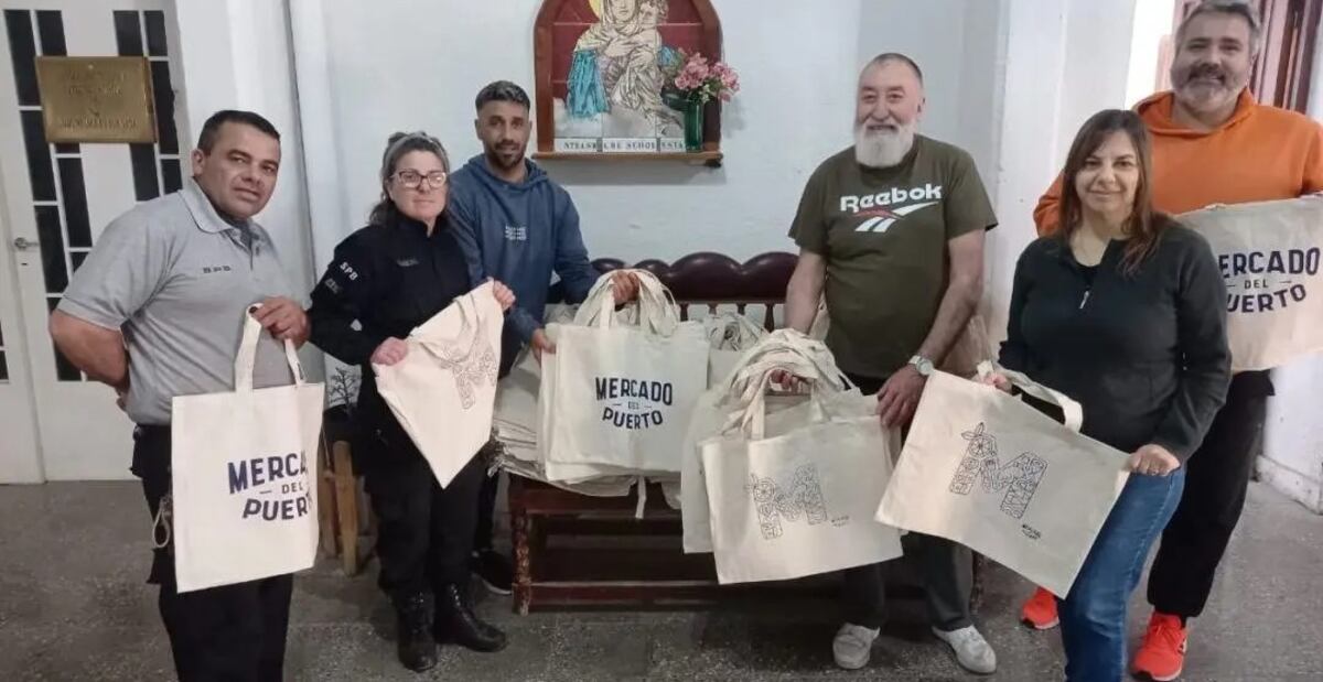 En la cárcel de Bahía Blanca fabricaron bolsas reutilizables para instituciones