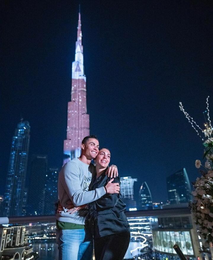 Georgina Rodriguez junto a Cristiano Ronaldo