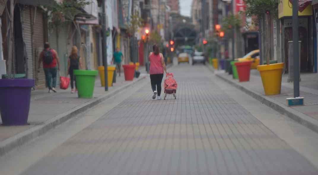 A puertas cerradas. Los negocios de la peatonal durante la cuarentena (LaVoz/Archivo).