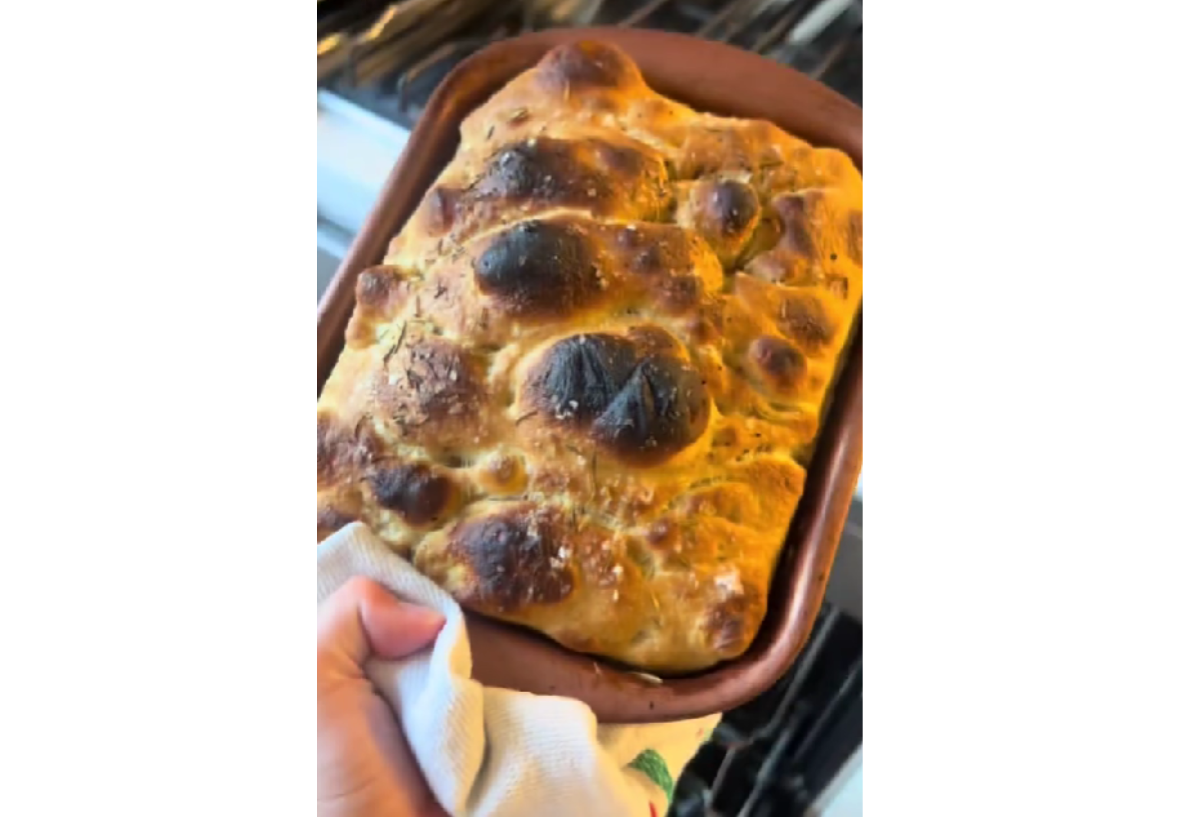 La receta de focaccia muy fácil.