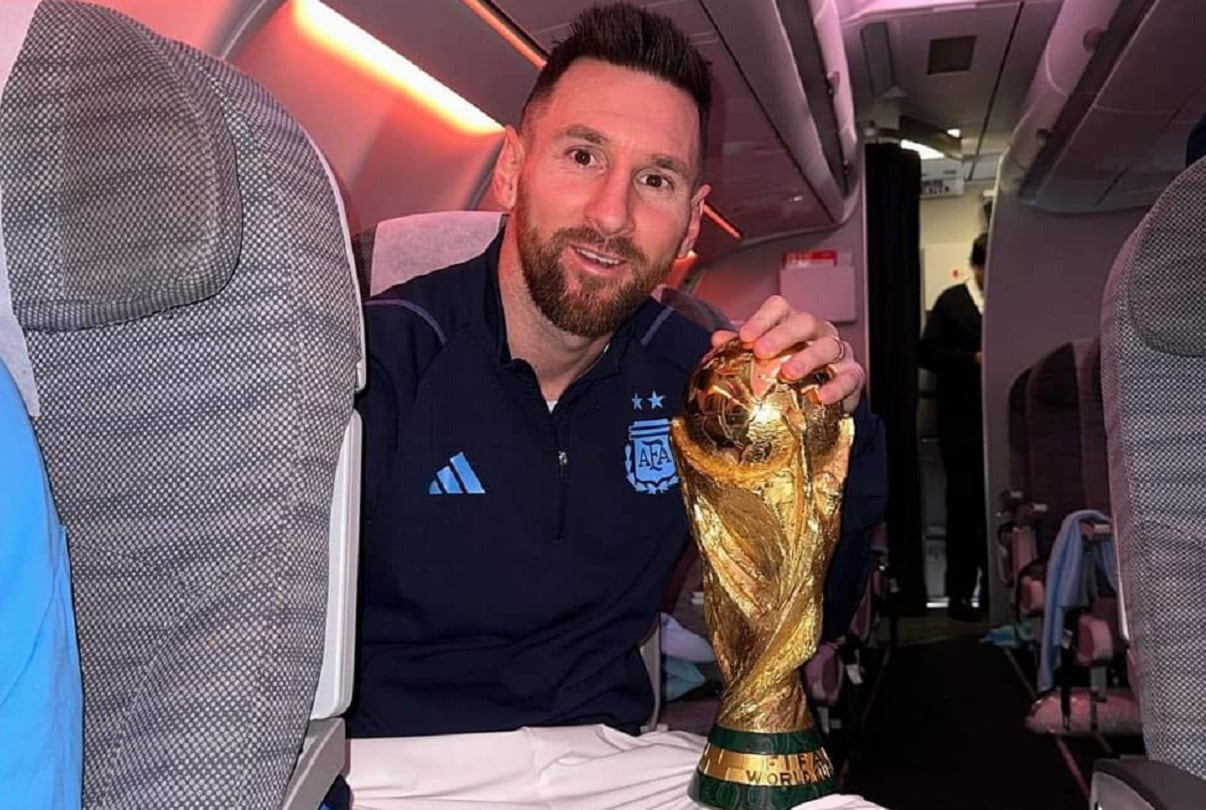 Lionel Messi trae la Copa del Mundo a Argentina (Instagram)