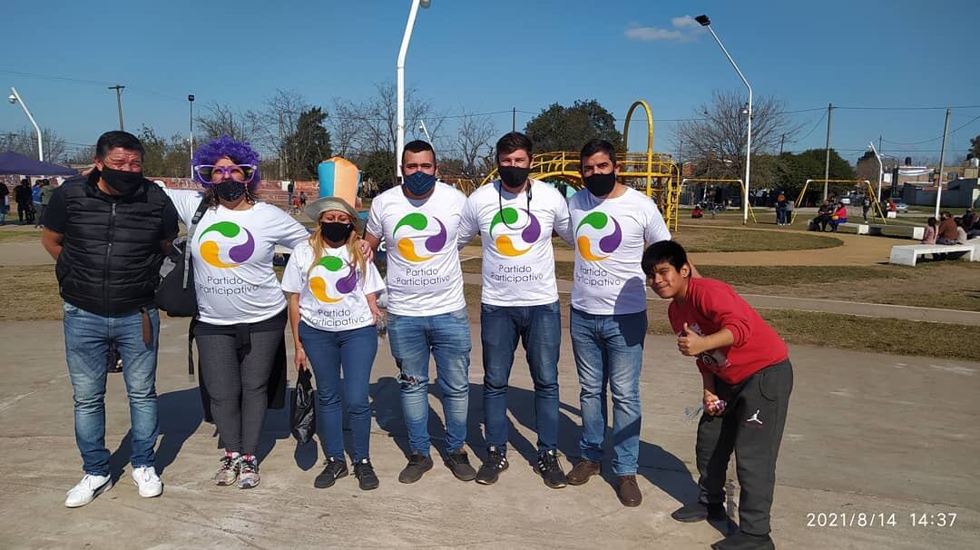 El Movimiento Participativo de Pérez realizó una actividad por el Día de las Infancias. recorrieron los barrios Cabin 9, Las Achiras y Fachinal.