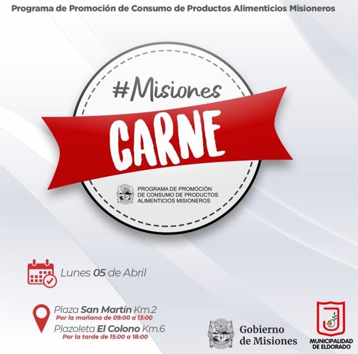 “Misiones Carne” estará hoy en Eldorado