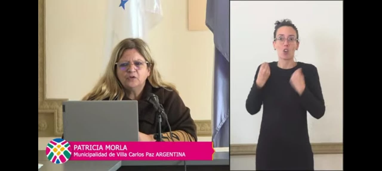 Mercociudades 2022, Patricia Morla en representación de Carlos Paz