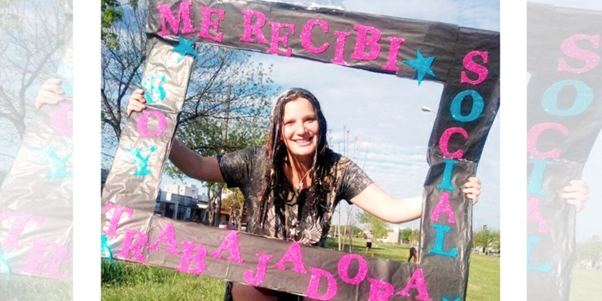 Sin trabajo, hizo una rifa para poder rendir su última materia: se sacó 8 y se convirtió en trabajadora social