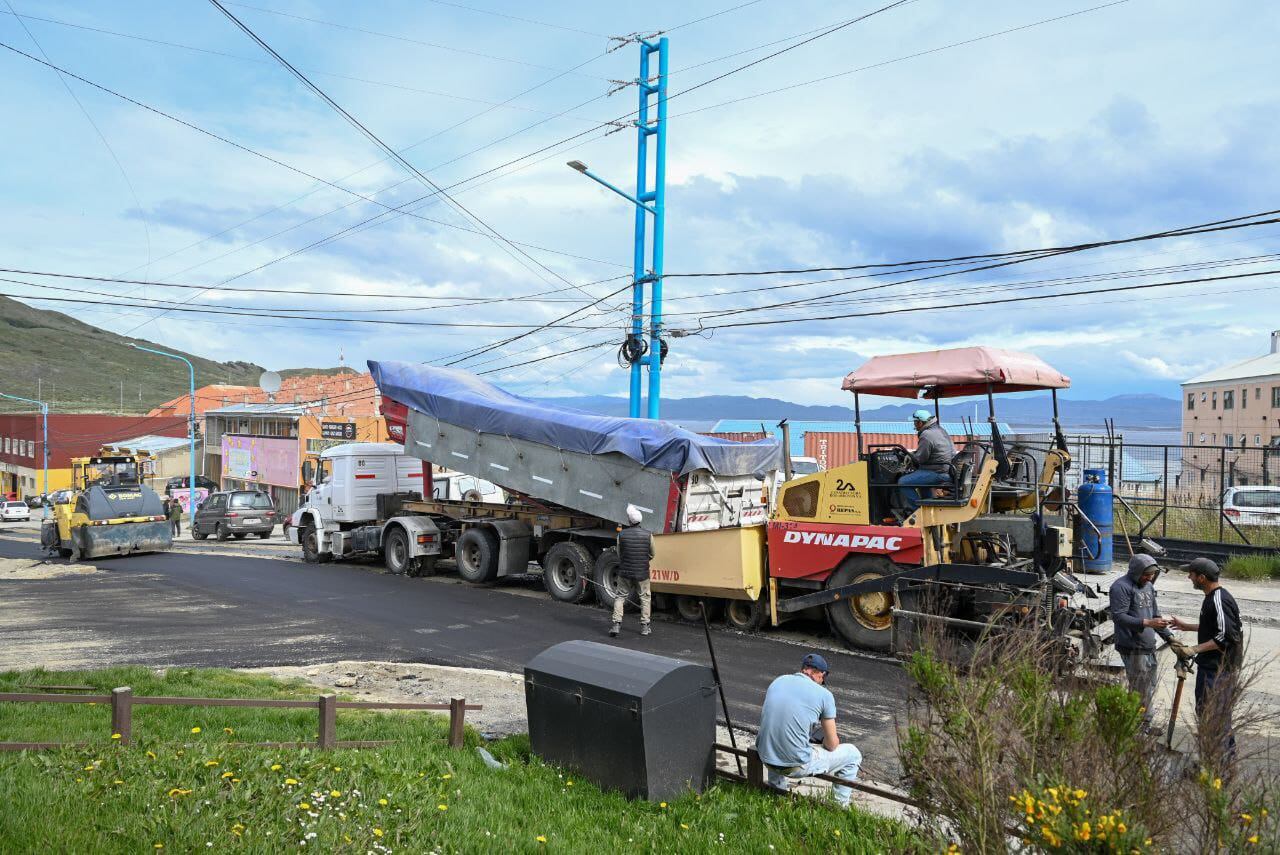 Obras en Ushuaia: realizaron trabajos de suelo en el barrio Mirador de los Andes