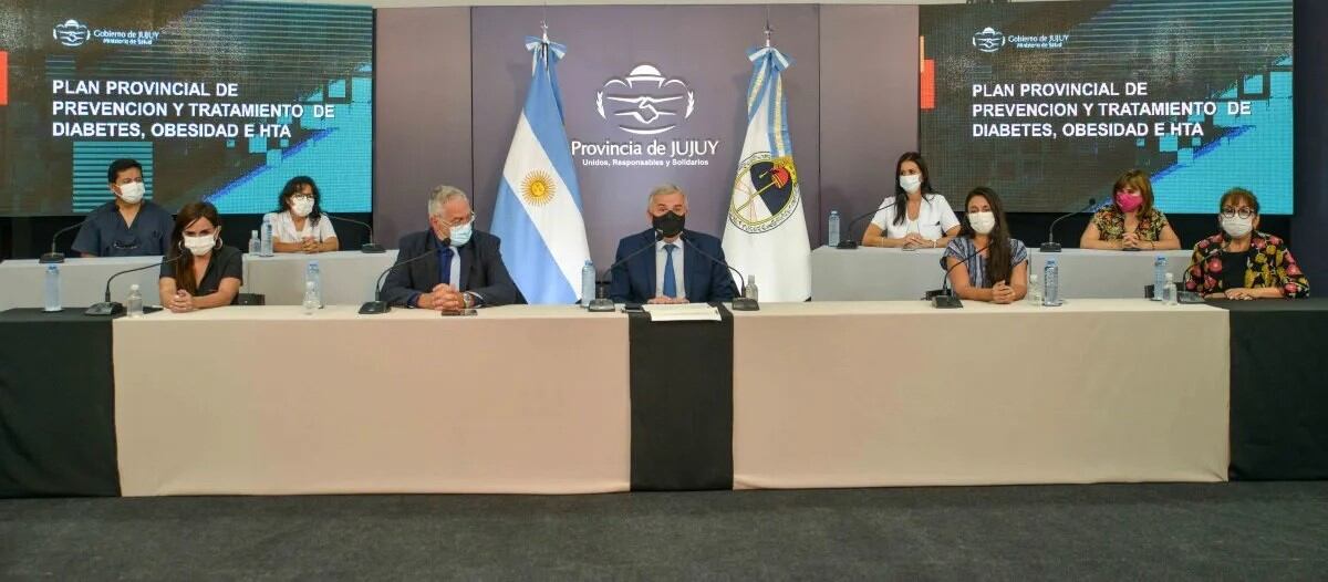 El gobernador Morales presentó el Plan Provincial de Diabetes, Obesidad e Hipertensión Arterial.