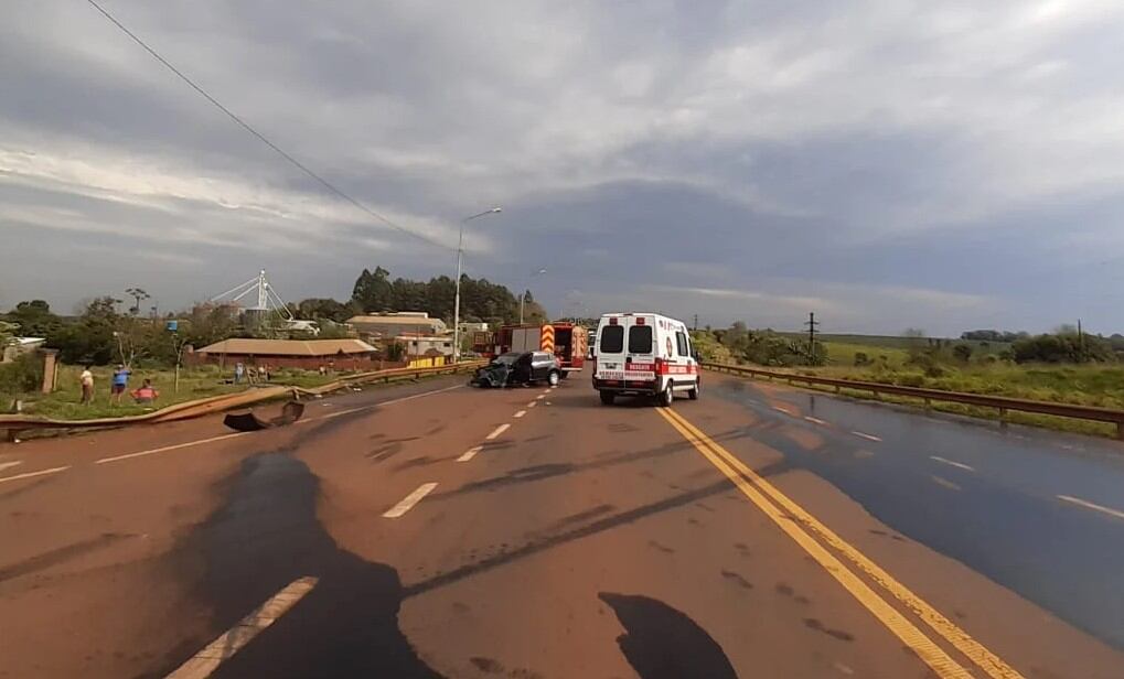 Fatal choque múltiple en Guaraní: hay una mujer de 60 años fallecida.