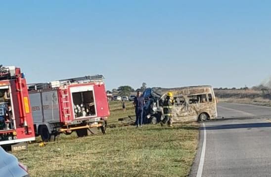 El trágico choque se produjo este domingo, en la ruta S-253. (Gentileza Diario Río Tercero)