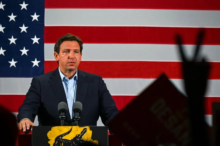 Ron DeSantis podría ser el principal rival de Trump dentro del partido. 