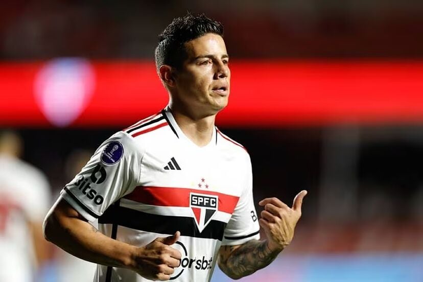 James Rodríguez, una de las figuras del Sao Paulo.