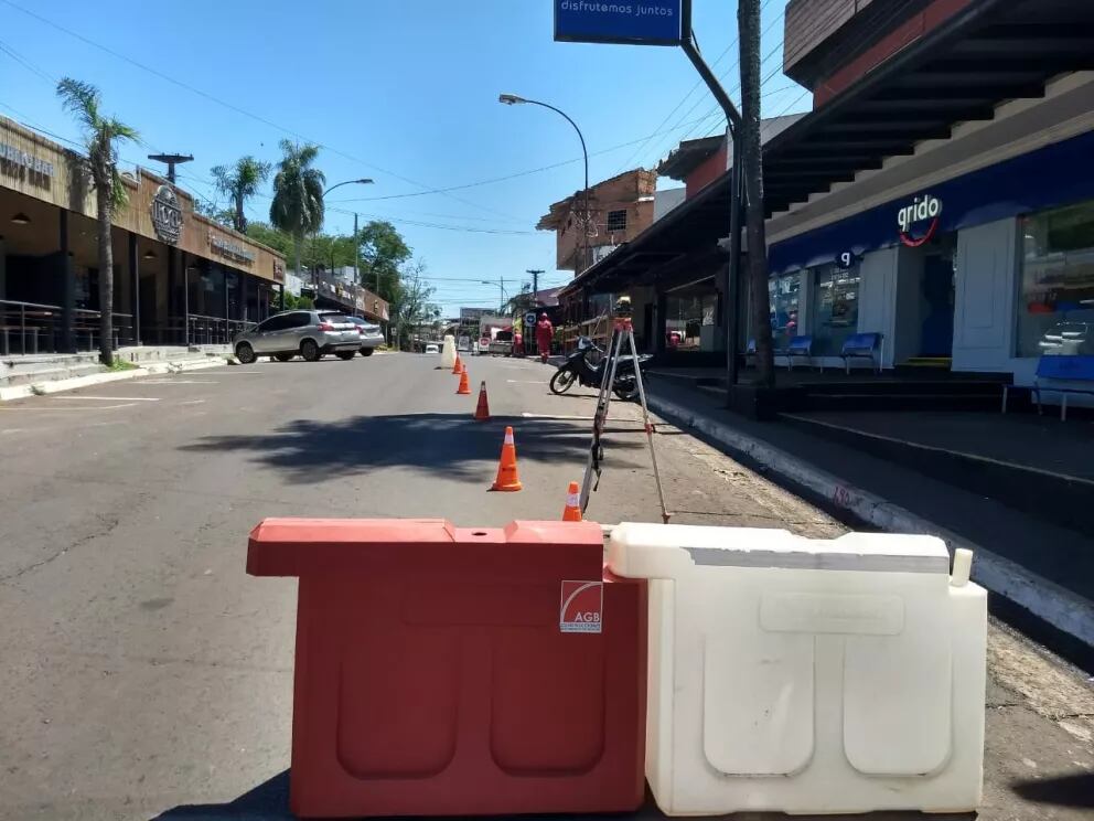 Puerto Iguazú: inició la obra de la calle Paseo en el microcentro de la ciudad.