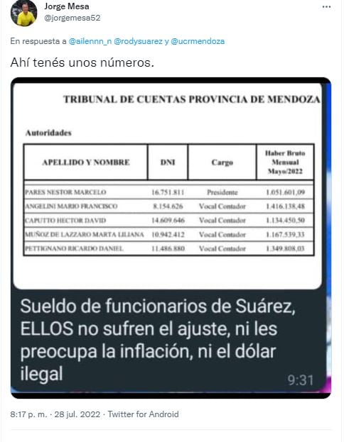 Repercusiones en redes sociales sobre el Boletín oficial del Gobierno sobre beneficios a docentes.