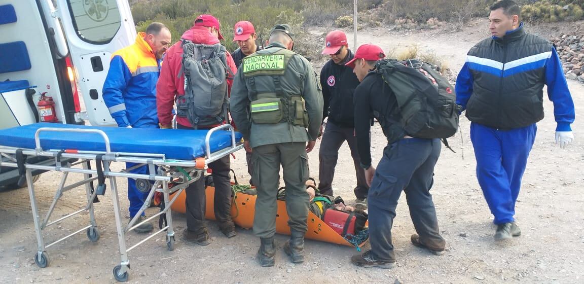 Turista rescatado en la Cascada del Ángel