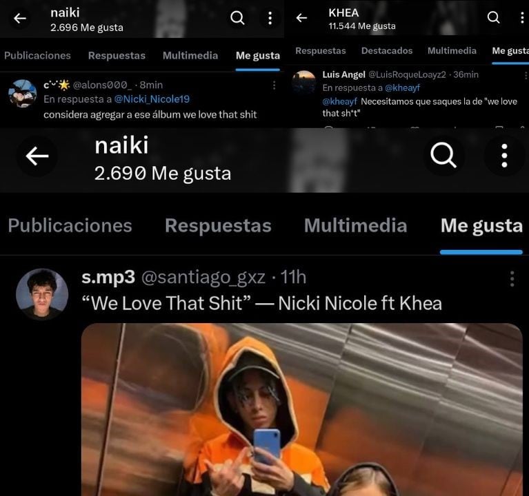 La reacción de Nicki Nicole y Khea sobre su colaboración