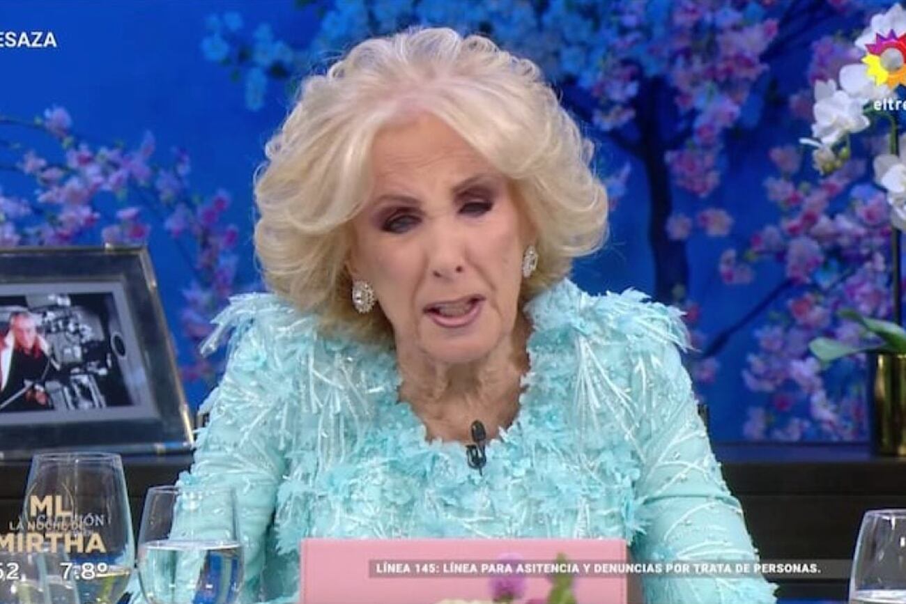 Mirtha Legrand en su programa. (Foto: captura de pantalla)