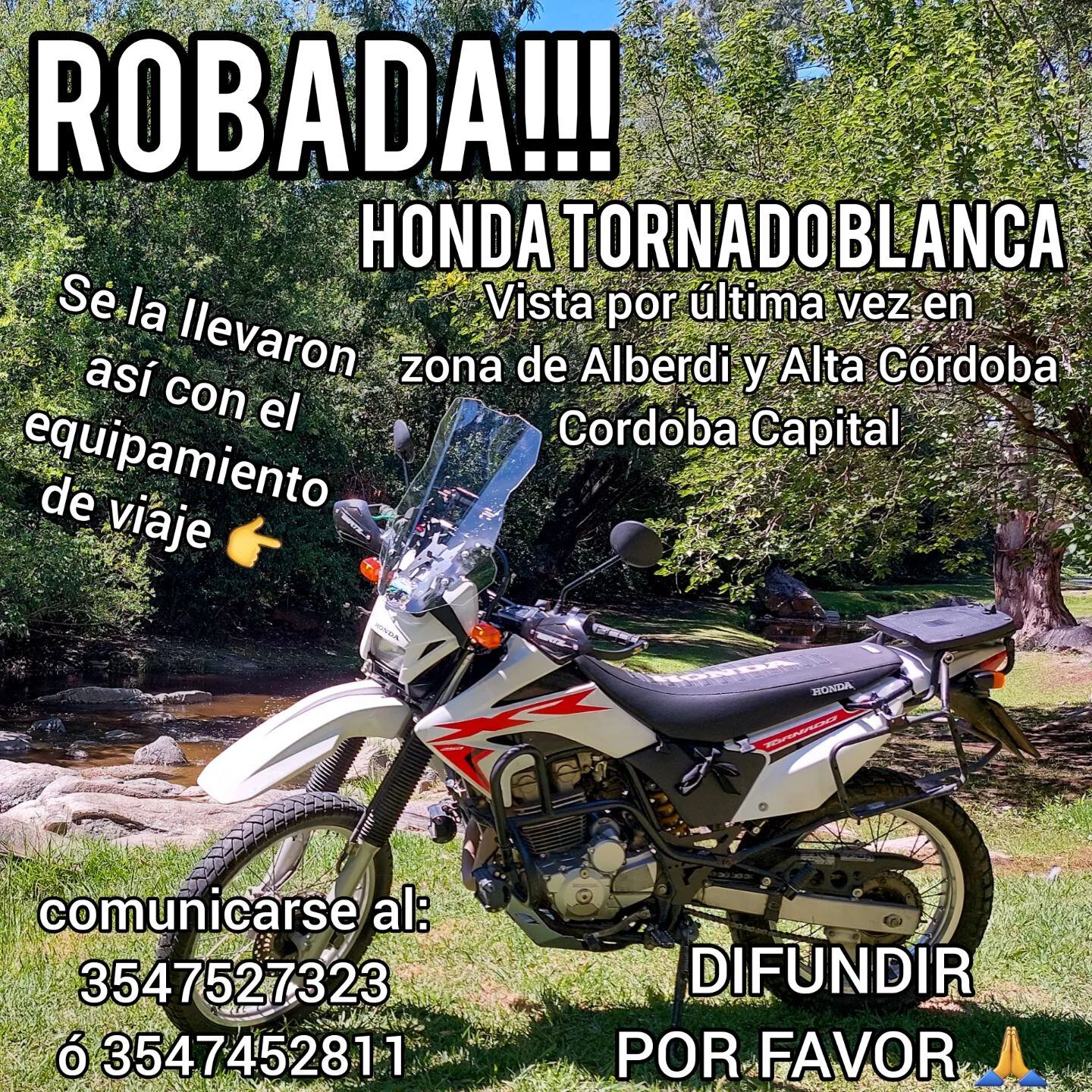 Moto robada.